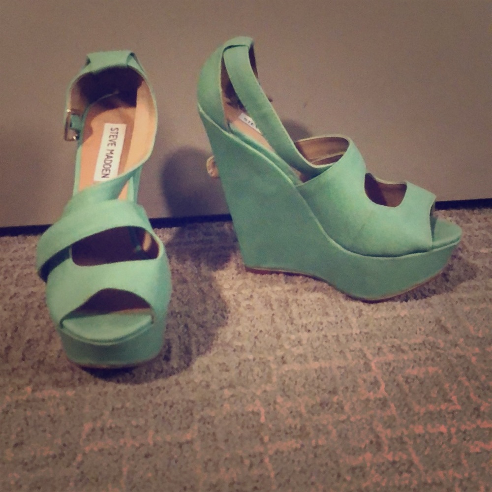 Steve Madden Xternal Mint Wedges